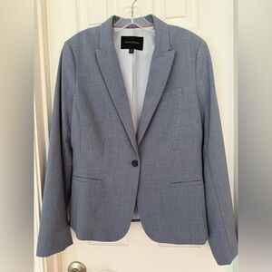 Banana Republic Gray Blazer with Textured Fabric